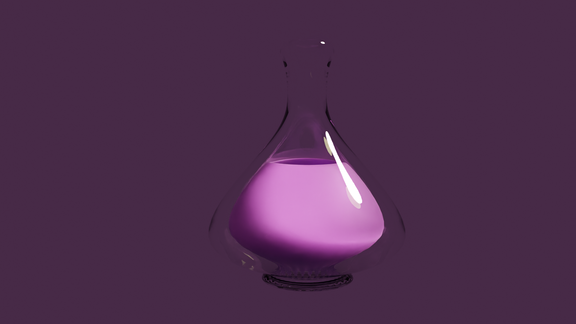 Purple Potion 3d render Image